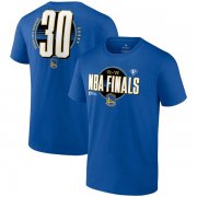 Wholesale Cheap Men's Golden State Warriors #30 Stephen Curry 2022 Royal NBA Finals Name & Number T-Shirt