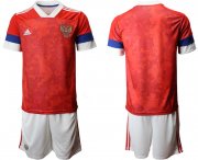 Wholesale Cheap Men 2021 European Cup Russia red home Soccer Jerseys