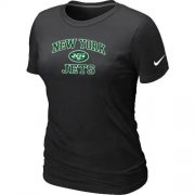 Wholesale Cheap Women's Nike New York Jets Heart & Soul NFL T-Shirt Black