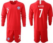 Wholesale Cheap Chile #7 Alexis Home Long Sleeves Soccer Country Jersey