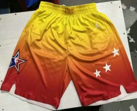Cheap Men\'s 2023 All Star Orange Game Swingman Hot Press Shorts