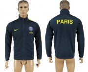 Wholesale Cheap Paris Saint Germain Soccer Jackets Black