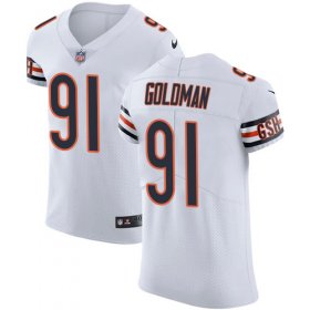 Wholesale Cheap Nike Bears #91 Eddie Goldman White Men\'s Stitched NFL Vapor Untouchable Elite Jersey