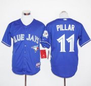 Wholesale Cheap Blue Jays #11 Kevin Pillar Blue Cool Base Stitched MLB Jersey