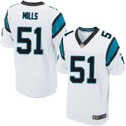 Wholesale Cheap Nike Panthers #51 Sam Mills White Men's Stitched NFL Elite Jersey