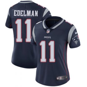 Wholesale Cheap Nike Patriots #11 Julian Edelman Navy Blue Team Color Women\'s Stitched NFL Vapor Untouchable Limited Jersey