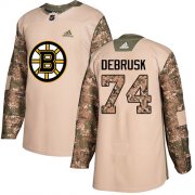 Wholesale Cheap Adidas Bruins #74 Jake DeBrusk Camo Authentic 2017 Veterans Day Stitched NHL Jersey