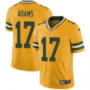 Wholesale Cheap Nike Packers #17 Davante Adams Yellow Men's Stitched NFL Limited Rush Jersey
