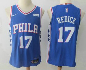 Wholesale Cheap Men\'s Philadelphia 76ers #17 J.J. Redick Royal Blue 2017-2018 Nike Authentic Stubhub Stitched NBA Jersey