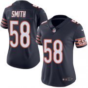 Wholesale Cheap Nike Bears #58 Roquan Smith Navy Blue Team Color Women's Stitched NFL Vapor Untouchable Limited Jersey
