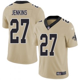 Wholesale Cheap Nike Saints #27 Malcolm Jenkins Gold Men\'s Stitched NFL Limited Inverted Legend Jersey