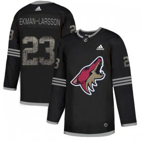 Wholesale Cheap Adidas Coyotes #23 Oliver Ekman-Larsson Black Authentic Classic Stitched NHL Jersey
