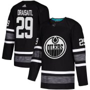 Wholesale Cheap Adidas Oilers #29 Leon Draisaitl Black Authentic 2019 All-Star Stitched NHL Jersey