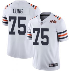 Wholesale Cheap Nike Bears #75 Kyle Long White Alternate Men\'s Stitched NFL Vapor Untouchable Limited 100th Season Jersey