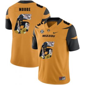 Wholesale Cheap Missouri Tigers 6 J\'Mon Moore Gold Nike Fashion College Football Jersey