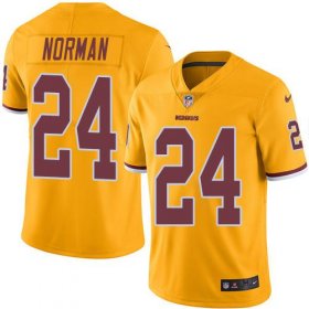 Wholesale Cheap Nike Redskins #24 Josh Norman Gold Men\'s Stitched NFL Limited Rush Jersey