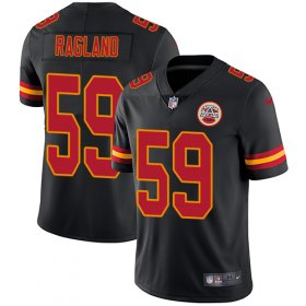 Wholesale Cheap Nike Chiefs #59 Reggie Ragland Black Men\'s Stitched NFL Limited Rush Jersey