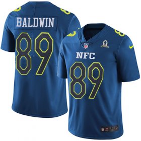 Wholesale Cheap Nike Seahawks #89 Doug Baldwin Navy Men\'s Stitched NFL Limited NFC 2017 Pro Bowl Jersey