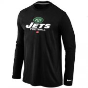 Wholesale Cheap Nike New York Jets Critical Victory Long Sleeve T-Shirt Black
