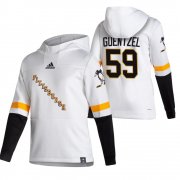 Wholesale Cheap Pittsburgh Penguins #59 Jake Guentzel Adidas Reverse Retro Pullover Hoodie White