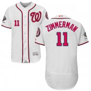 Wholesale Cheap Nationals #11 Ryan Zimmerman White Flexbase Authentic Collection 2019 World Series Champions Stitched MLB Jersey
