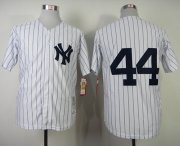 Wholesale Cheap Mitchell And Ness 1977 Yankees #44 Reggie Jackson White Throwback Stitched MLB Jersey