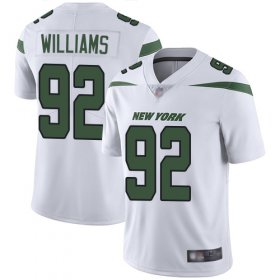 Wholesale Cheap Nike Jets #92 Leonard Williams White Men\'s Stitched NFL Vapor Untouchable Limited Jersey