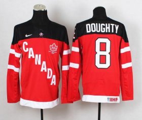 Wholesale Cheap Olympic CA. #8 Drew Doughty Red 100th Anniversary Stitched NHL Jersey