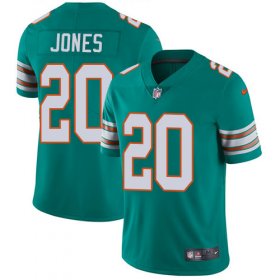 Wholesale Cheap Nike Dolphins #20 Reshad Jones Aqua Green Alternate Men\'s Stitched NFL Vapor Untouchable Limited Jersey