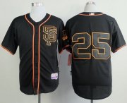Wholesale Cheap Giants #25 Barry Bonds Black Alternate Cool Base Stitched MLB Jersey