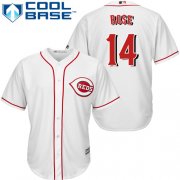 Wholesale Cheap Reds #14 Pete Rose White Cool Base Stitched Youth MLB Jersey