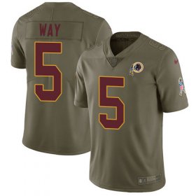 Wholesale Cheap Nike Redskins #5 Tress Way Olive Men\'s Stitched NFL Limited 2017 Salute To Service Jersey