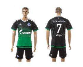 Wholesale Cheap Schalke 04 #7 Meyer Away Soccer Club Jersey