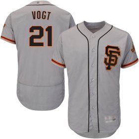 Wholesale Cheap Giants #21 Stephen Vogt Grey Flexbase Authentic Collection Road 2 Stitched MLB Jersey