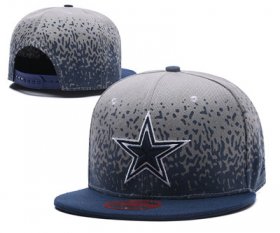 Wholesale Cheap NFL Dallas Cowboys Team Logo Gray Snapback Adjustable Hat L21