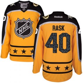 Wholesale Cheap Bruins #40 Tuukka Rask Yellow 2017 All-Star Atlantic Division Women\'s Stitched NHL Jersey