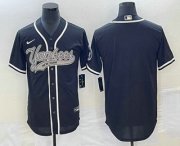 Cheap Men's New York Yankees Blank Black Cool Base Stitched Baseball Jerseys