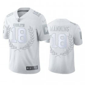 Wholesale Cheap Indianapolis Colts #18 Peyton Manning Men\'s Nike Platinum NFL MVP Limited Edition Jersey