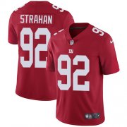 Wholesale Cheap Nike Giants #92 Michael Strahan Red Alternate Men's Stitched NFL Vapor Untouchable Limited Jersey