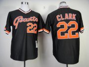 Wholesale Cheap Mitchell And Ness Giants #22 Will Clark Black Stitched MLB Throwback Jersey