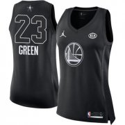 Wholesale Cheap Nike Golden State Warriors #23 Draymond Green Black Women's NBA Jordan Swingman 2018 All-Star Game Jersey