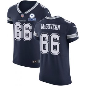 Wholesale Cheap Nike Cowboys #66 Connor McGovern Navy Blue Team Color Men\'s Stitched With Established In 1960 Patch NFL Vapor Untouchable Elite Jersey