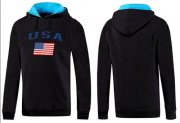Wholesale Cheap Olympic Team USA Pullover Hoodie Black & Blue
