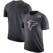 Wholesale Cheap NFL Men's Atlanta Falcons Nike Anthracite Crucial Catch Tri-Blend Performance T-Shirt