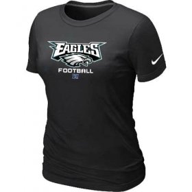 Wholesale Cheap Women\'s Nike Philadelphia Eagles Critical Victory NFL T-Shirt Black