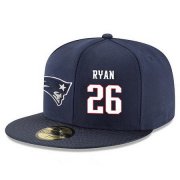 Wholesale Cheap New England Patriots #26 Logan Ryan Snapback Cap NFL Player Navy Blue with White Number Stitched Hat