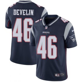 Wholesale Cheap Nike Patriots #46 James Develin Navy Blue Team Color Men\'s Stitched NFL Vapor Untouchable Limited Jersey
