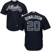 Wholesale Cheap Braves #20 Josh Donaldson Navy Blue New Cool Base Stitched MLB Jersey