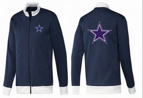 Wholesale Cheap NFL Dallas Cowboys Team Logo Jacket Dark Blue_1