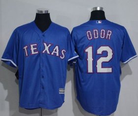 Wholesale Cheap Rangers #12 Rougned Odor Blue New Cool Base Stitched MLB Jersey